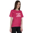 thumbnail image 1 of Inkmeso T-Shirt à Encolure Dégagée pour Femmes « Teaching Is My Super Power » Citation Graphique d'Enseignante, 1 of 6