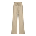 thumbnail image 4 of Bigersell Womens Cargo Jeans Boot Cut Jeans Clearance Woman Jeans Wide-Leg Denim Pants Button Closure Washed Ripped Loose Jeans Female Fitted Mid Waist Ankle Length Pants Style J-46 Beige XL, 4 of 6