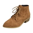 thumbnail image 2 of LSLJS Bottes Western Tendance Décontractées à Tige Courte Style Rétro à Talon Épais Pointu Nouvelles Bottes pour Femmes, 2 of 6