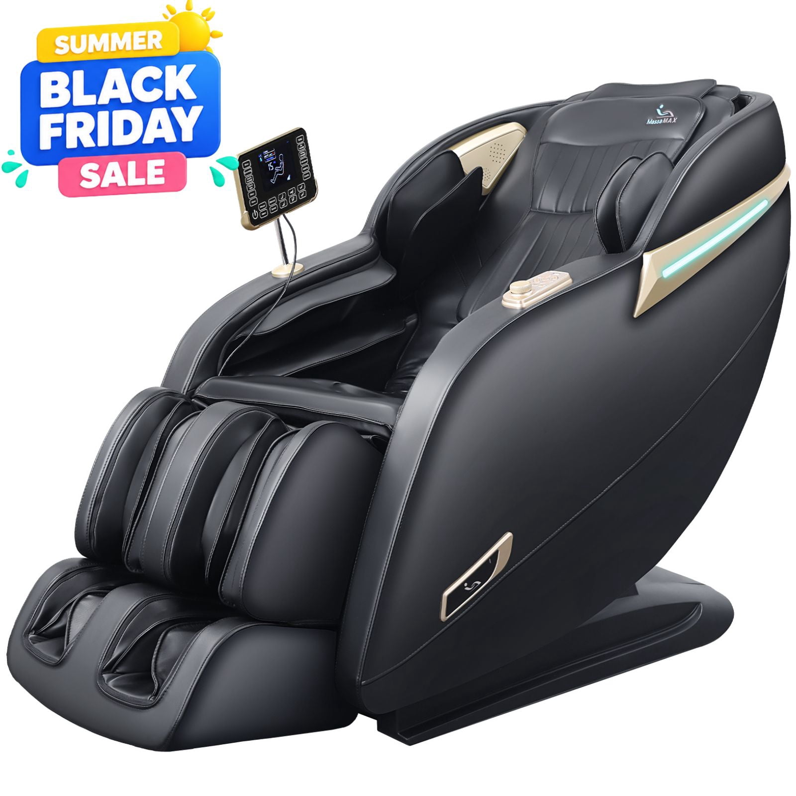 MassaMAX Full Body Massage Chair, Zero Gravity Recliner with Yoga