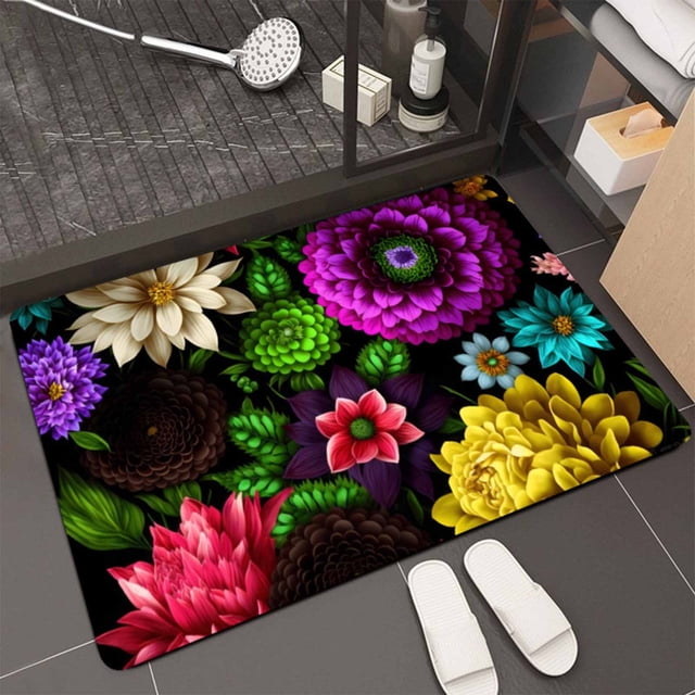 Diatom Mud Visual Expansion Mat Bathroom Water Absorption-drying Mat Toilet Door Slip Wear Mat