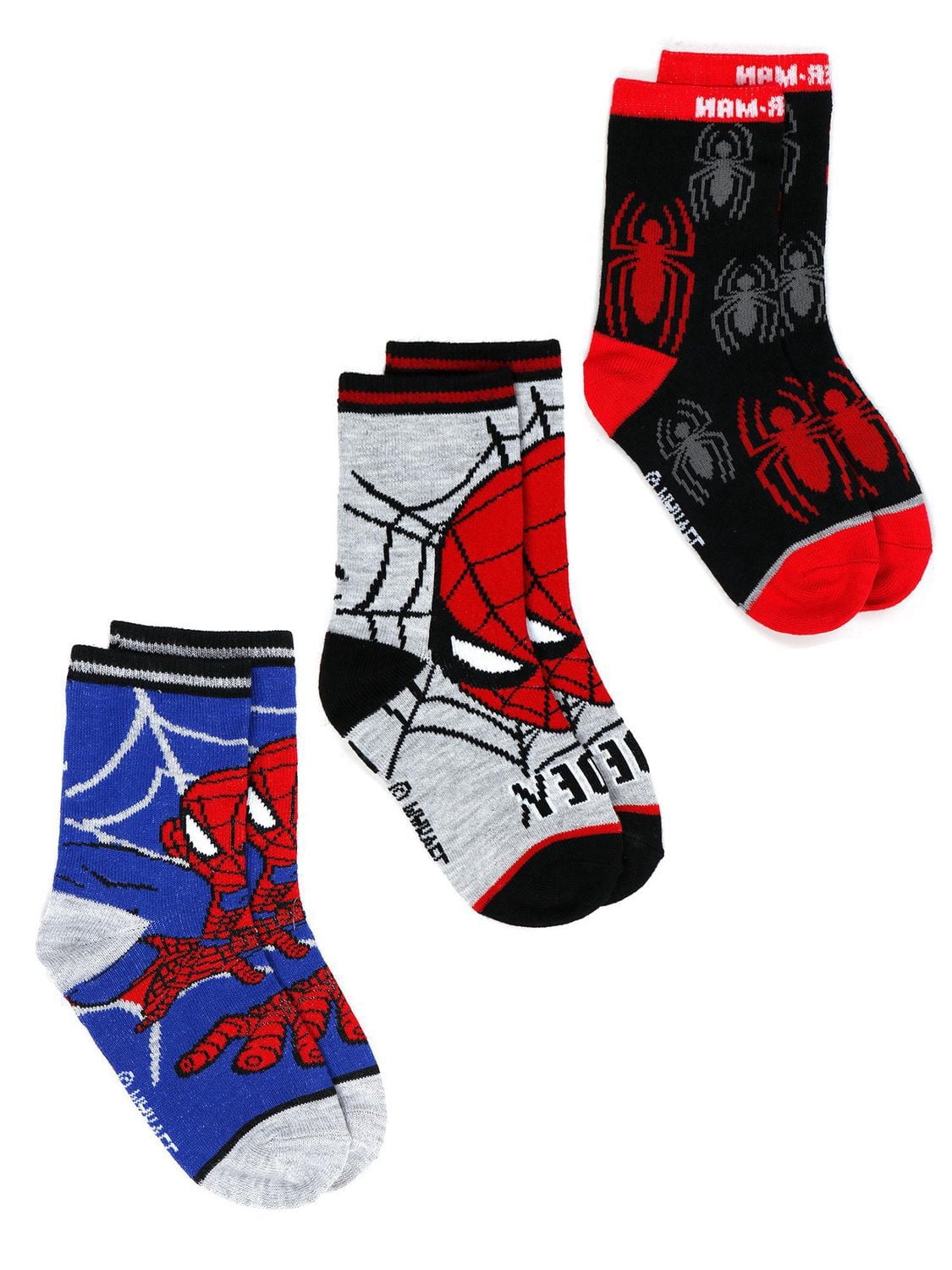 Paquet de 3 chaussettes pour les garçons Spiderman