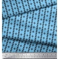 thumbnail image 2 of Soimoi Poly Georgette Fabric Dot & Fleur De Lis Damask Print Fabric by The Yard 42 Inch Wide, 2 of 3