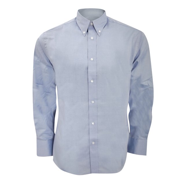 Kustom Kit Chemise Oxford Haut de Gamme à Manches Longues Ajustée pour Homme