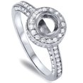 thumbnail image 1 of 3/4ct Diamond Halo Engagement Ring Semi Mount 14K Setting, 1 of 2