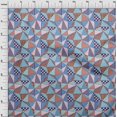 thumbnail image 4 of oneOone Velvet Light Blue Fabric Check Patchwork Craft Projects Decor Fabric Printed By The Yard 58 Inch Wide, 4 of 5