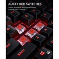 thumbnail image 4 of AUKEY Clavier de Jeu Mécanique TKL avec Commutateurs RVB et Rouges, Clavier Filaire à 87 Touches avec Anti-Ghosting et Logiciel de Jeu pour PC et Mac KM-G14, 4 of 6