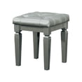 thumbnail image 1 of Topline Home Furnishings Silver Vanity Stool, 1 of 2