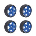thumbnail image 1 of 4 Pcs Pneu, Roues RC 1/8 GT Adhérence Forte Pneus de Course sur Route Usure sur Roues de Route avec Adaptateur 17 mm, 1 of 8