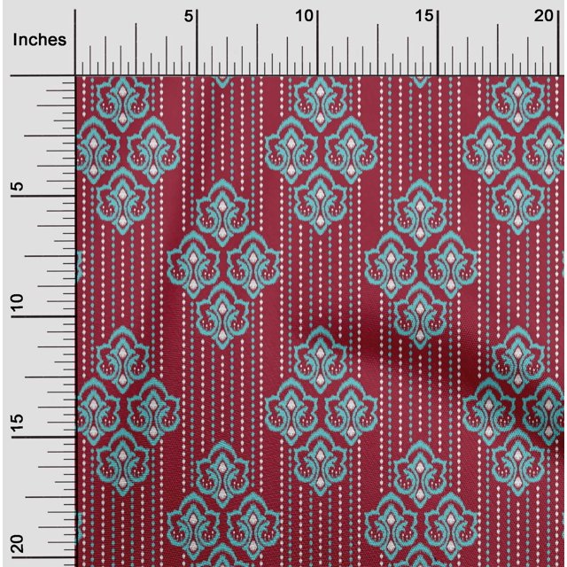 oneOone Cotton Flex Fabric Ethnic Ikat Print Fabric BTY 40 Inch Wide
