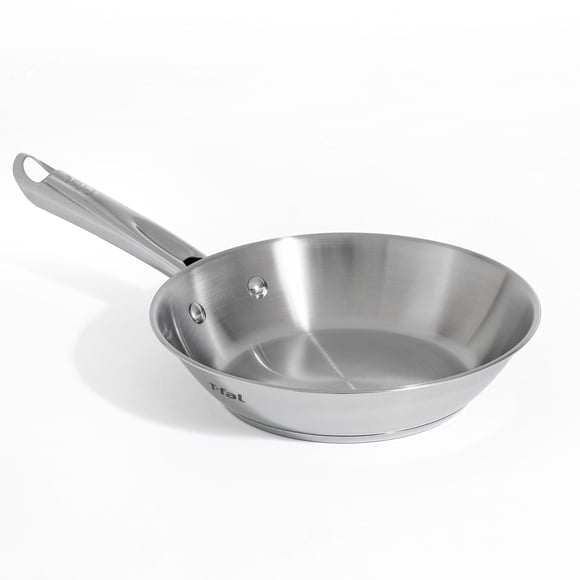 T-fal Cook and Strain Stainless Steel 26 cm / 10.25" Fry Pan, Induction-Ready Base, Oven and Dishwasher Safe, Silver