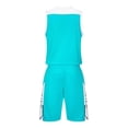 thumbnail image 4 of Boys' Fast - Drying Sport Outfit: Breathable Sleeveless Shirt & Basketball Shorts Set, 4 of 5
