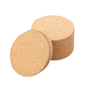 Agiferg 10 x Dessous de Verre en Bois de Liège pour Boisson Thé Café Tapis de Tasse Décoration de Table Bouteille Vaisselle