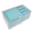 thumbnail image 1 of Jewelry Organizer Divided Box Large Capacity Jewelry Boxes for Necklace Stud Earrings Ring, 1 of 2