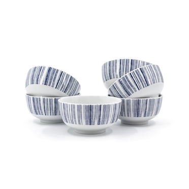 Mainstays Ink Spiral Bowl - 6 Pack