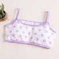 thumbnail image 2 of Akiihool Tween Bra Soft Fixed Padding Training Bras for Girls, Seamless Sports Bras for Teens , Adjustable Strap Design (Light Purple,9-10 Years), 2 of 4