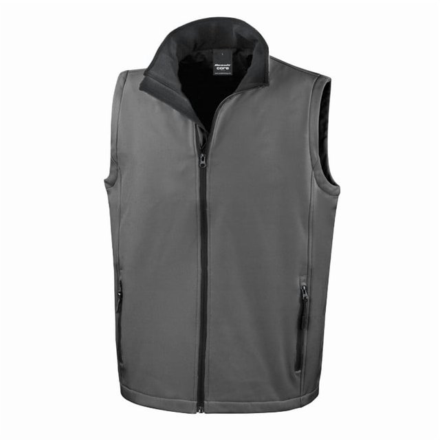 Result Bodywarmer Coquille Souple Imprimable de Base pour Hommes