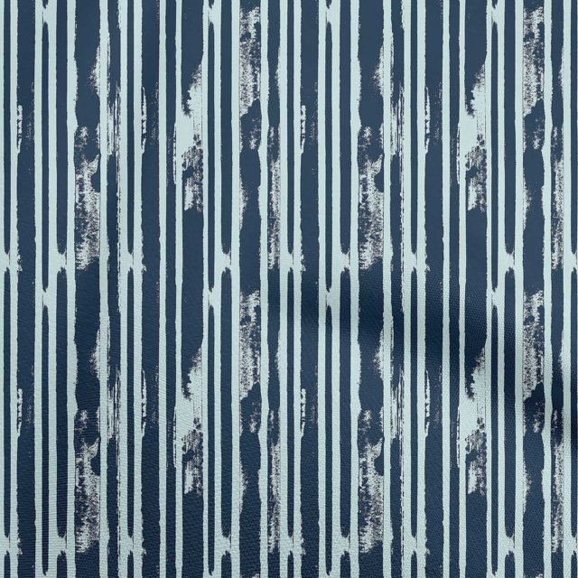 oneOone Rayon Navy Blue Fabric Abstract Craft Projects Decor Fabric Printed By The Yard 56 Inch Wide