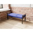 thumbnail image 4 of Pemberly Row Banc d'Accueil 2 Places avec Cadre en Bois, Bleu, 4 of 5