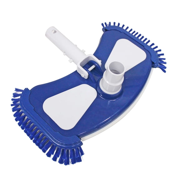 Mainstays 14.4in Pool Vacuum Head with Air Valve and Blue PP Bristles