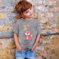 thumbnail image 2 of TZEWGL Hauts pour Enfants Imprimé Graphique Col Rond Manches Courtes Ample pour Filles Garçons Taille 10-11T, 2 of 4