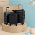 thumbnail image 2 of Costway 3 Piece Hardshell Luggage Set Ex pandable Suitcase w/ TSA Lock & Spinner Wheels, 2 of 10