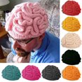 thumbnail image 2 of Spoof Horror Brain Knitted Hat Funny Warm Cap Party Headwear Photography Props, 2 of 10