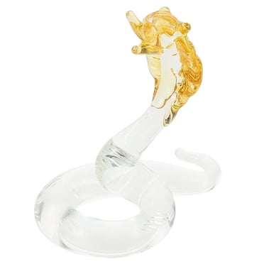 HLONK Figurine de Serpent en Cristal Statue de Serpent de Bureau Sculpture de Serpent Décoration de Serpent de Bureau Taille