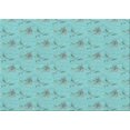 thumbnail image 1 of Ahgly Tapis Rectangulaire Lavable en Machine Intérieur Transitionnel Vert Écume de Mer, 2 Pieds x 3 Pieds, 1 of 7