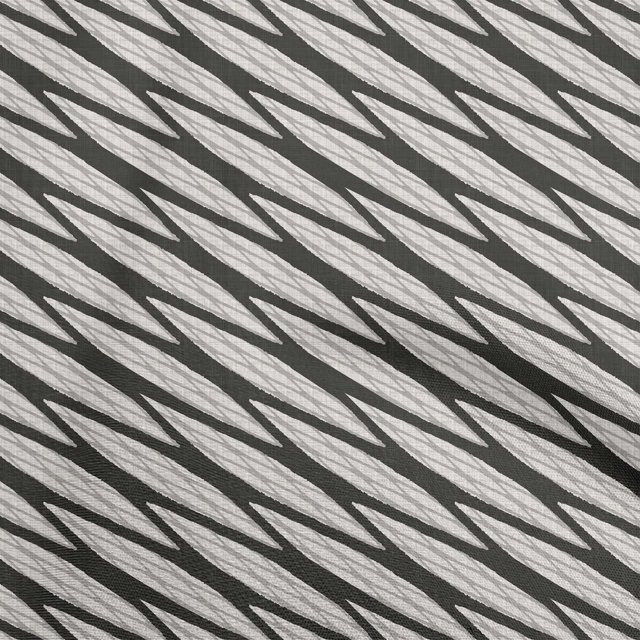oneOone Georgette Viscose Black Fabric Abstract Stripe Craft Projects Decor Fabric Printed By The Yard 42 Inch Wide