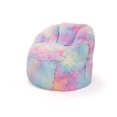 thumbnail image 3 of Lounge & Co Rainbow Faux Fur Bean Bag Chair, 3 of 4