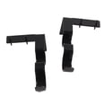 thumbnail image 4 of 2Pcs Double Curtain Rod Bracket Steel 20lb Load Bearing Easy Assembly Curtain Rod Hooks for Home Office Black, 4 of 9