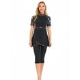 thumbnail image 1 of KXCFCYS Maillot de Bain Modeste à Manches Courtes Burkini Islamique Hijab pour Femmes, 1 of 7