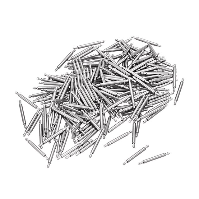 Unique Bargains 11mm Watch Band Pin 1.3mm Dia Stainless Steel Single Flanged End Spring Bar Pins 200 Pack