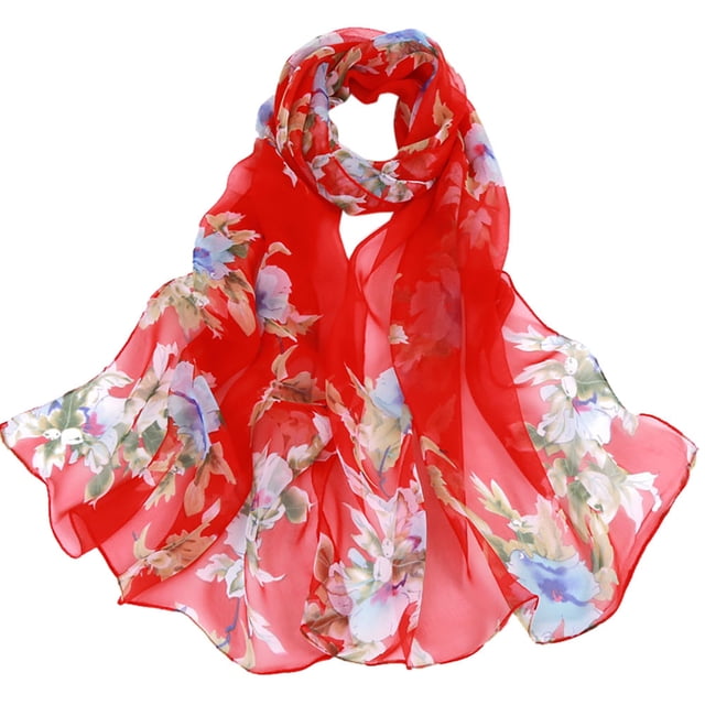 Birdeem Mode Femmes Pêche Imprimé Longue Foulard Douce Enveloppante Châle Foulards pour Dames