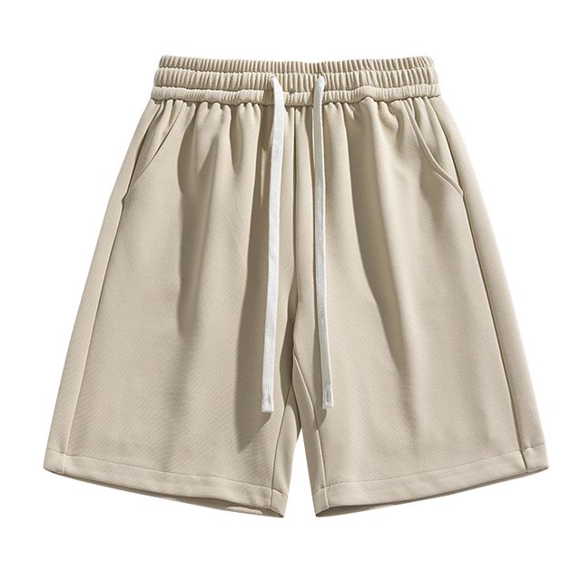 EOYWHK Mens Gym Shorts Elastic Waist Workout Shorts Drawstring Loose Wide-Leg Half Length Lounge Trouser ,S-3XL