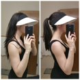 thumbnail image 2 of Outdoor Versatile Foldable Sun Hat Sun Protection And UV Protection Sun Hat With Adjustable Elastic Elastic Band White brim with black hat, 2 of 8