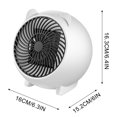 thumbnail image 4 of CEHVOM Portable Space Heater Hot And Cold Wind Mini Personal Desk Heater For Office Air Heater, 4 of 9