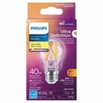 thumbnail image 3 of Philips LED Ultra Definition 40W A15 Soft White Glass Clear, 3 of 5