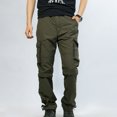 thumbnail image 2 of Penkiiy Pantalon de Randonnée Homme Liquidation Pantalon Détachable pour Homme Pantalon Multi-Poches Pantalon de Sport d'Extérieur Pantalon Cargo Pantalon Pantalon Pantalon Vert Armée, 2 of 6