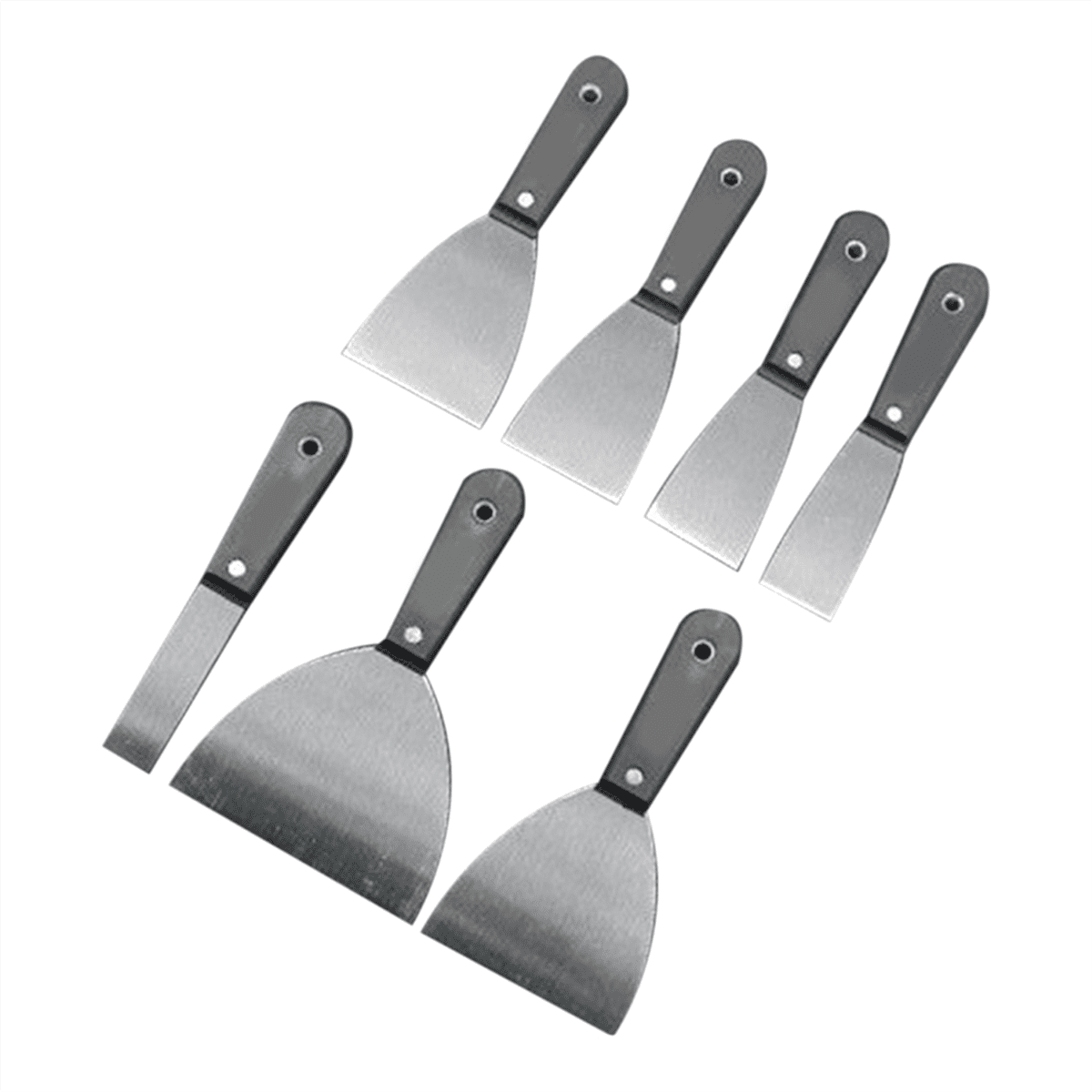 7PCS Drywall Tools, Knife Set, Drywall Taping Knife, Spackle Knife, Wallpaper Scraper Puttys Knives, Paint Remove