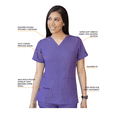 thumbnail image 3 of Adar Pro Heather Breakthrough Plus Ensemble de Sarrau pour Femmes - Haut à Col en V Amélioré et Pantalon à Multiples Poches, 3 of 7