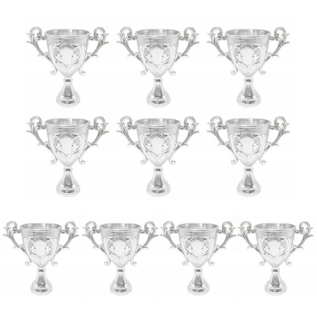Boîte à Bonbons en Plastique Électroplaquée Design Réaliste Poignée Stable Base Décorative Cadeau Enfants Mini Trophée Modèle Mariage
