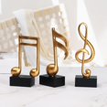 thumbnail image 1 of 3Pcs Music Note Musical Sculpture Musical Sculpture Ornaments Figurine for Music, 1 of 8