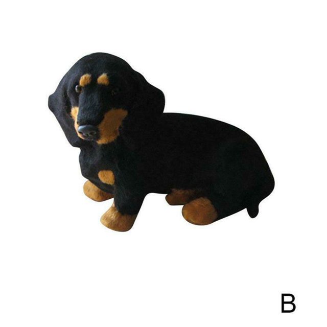 Realistic Simulation Dog Shape Toy Dachshund Stuffed Animal Plush Doll Gift For Kids New
