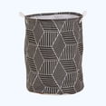 thumbnail image 1 of Collapsible Canvas Laundry Hamper Basket - Foldable Storage Bin for Toys, Blankets & Home Organization, 1 of 6