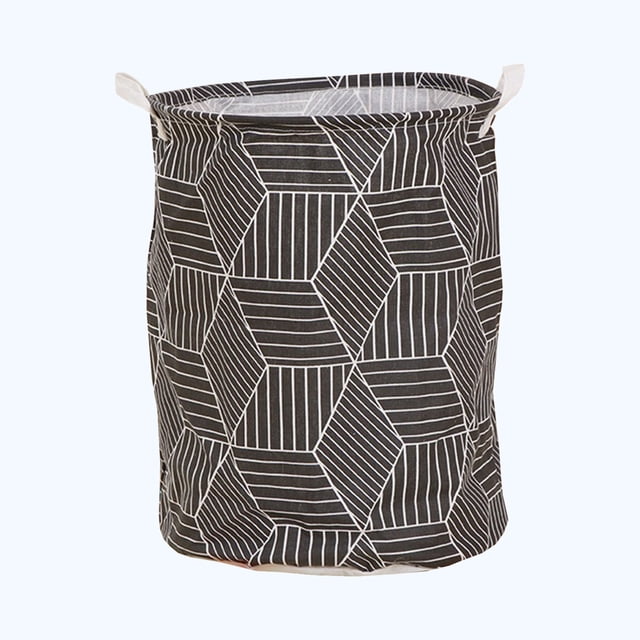 Collapsible Canvas Laundry Hamper Basket - Foldable Storage Bin for Toys, Blankets & Home Organization