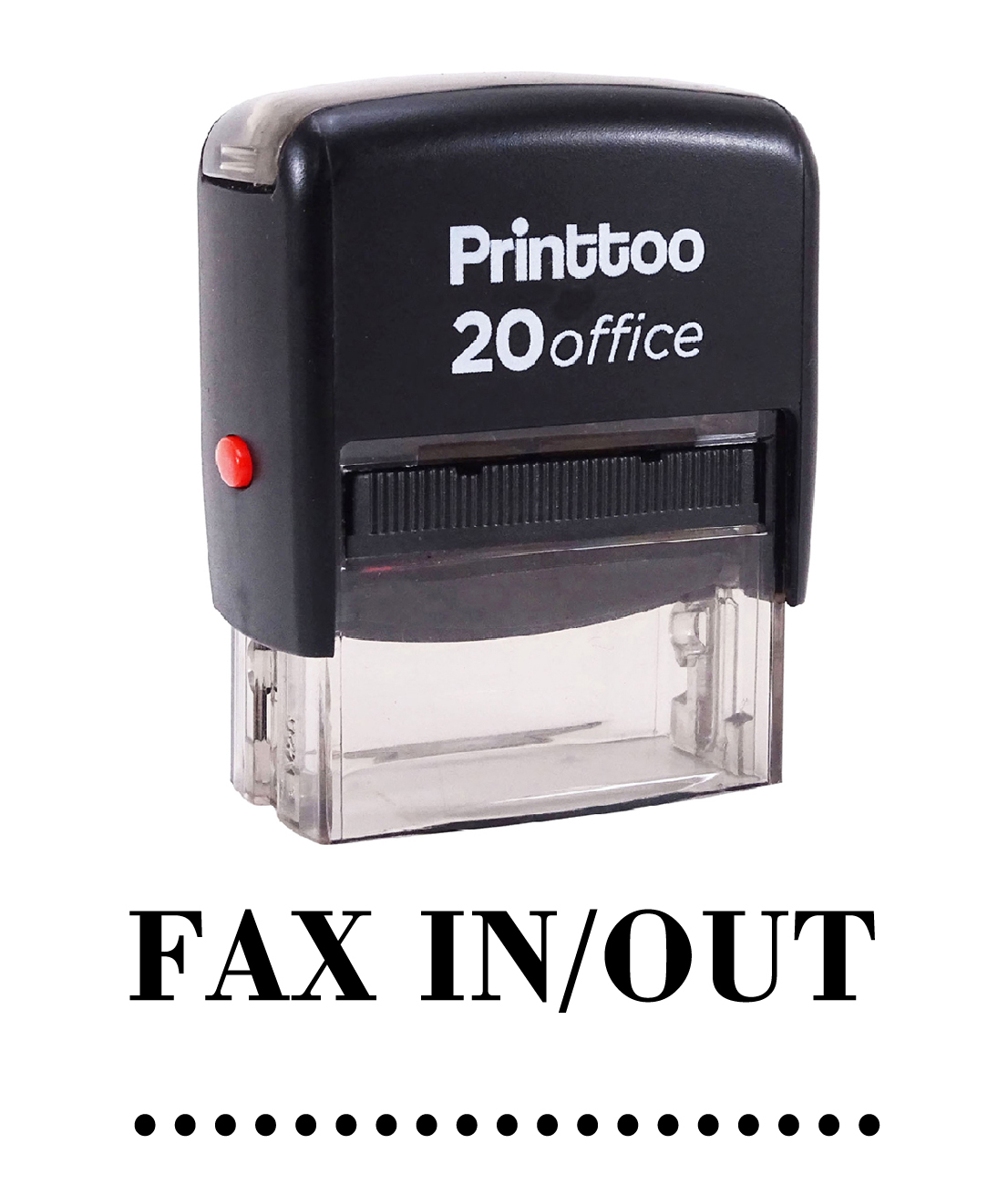 Printtoo Tampon en Caoutchouc Auto-Enregistrant pour Bureau - Noir