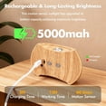 thumbnail image 4 of 2PCS Rechargeable Motion Sensor Indoor Wall Light Sconce - 3 Colors Wireless Up and Down Wall Mount Light, Battery Operated Wall Lamps, 4 of 5
