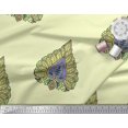thumbnail image 3 of Soimoi Polyester Crepe Fabric Leaves & Floral Block Print Fabric by Yard 52 Inch Wide, 3 of 3